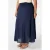 MS Mode midi ballonrok Plus Size – donkerblauw