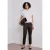 Street One Dames 7/8 Slim Legs broek in satijnlook in Bruin