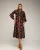 Midi-jurk met etnische print