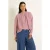 CLAUDIA BY CLAUDIA STRÄTER blousetop met print – donkerrood/ecru