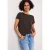 Street One Dames Shirt met korte mouwen en boothals in Bruin