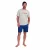 MUFH0253 Kurzarm-Pyjama für Herren