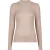 EsQualo Sweater Turtle Neck Lurex Light Sand