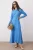 Trendyol Modest Dames Blauw Effen Maxi Lang Casual A-lijn Modest Jurken