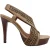 Diane Von Furstenberg Zoe hoge platform sandalen in bruin leer