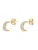 GUESS Oorbellen ‘AURORA’  goud / transparant