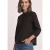 Corduroyblouse met lange mouwen en ruches