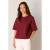 Base Level T-shirt – donkerrood