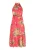faina Jurk  beige / groen / pink