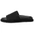 Moschino Allover Logo Nylon Slide Sandals Black
