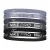 Nike Flex Classic Logo Metallic Hoofdband (Set van 6) (Zwart/Donkergrijs/Paars metallic)