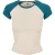 Urban Classics Dames retro stretch t-shirt met korte mouwen