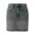 Mini slim fit jeansrok met borduursels dames QS