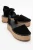 Viba Leren Espadrille Platform Sleehak Sandalen (Dames)