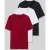 Boss T-shirtset met logo-opschrift in set van 3