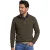 Barbour Essential trui half zip donkergroen gemêleerd