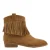 Graceland western suèdelook laarzen met franjes – cognac