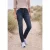 Jeans met Mid Waist-taille en Slim Leg-pijpen in casual pasvorm