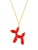 Glanzstücke München Ketting  goudgeel / rood