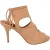Aquazzura Sexy Thing Cutout Sandal Heels in Beige Suede