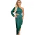 AX Paris Dames Uitsnijding Asymmetrische Zoom Eén Mouw Midi Jurk (Blauwgroen)