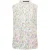 French Connection Donna Ruffle Sleeveless Top Strawberry Shake M