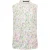 French Connection Donna Ruffle Sleeveless Top Strawberry Shake M