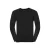 Russell Collection Heren Sweatshirt Katoen Acryl V Hals (Zwart)