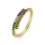 Luxenter ring met multicolor zirkonia 18k goud – Tazel