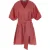 Devotion Twins Calm Short Dress Poplin With Belt Rosewine