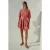 Devotion Twins Calm Short Dress Poplin With Belt Rosewine