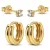 KARMA Jewelry gold plated oorbellen Romie (set van 2)