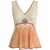 Mouwloze top met V-hals, ombré-effect en geborduurde details.