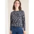Cecil Dames Gedessineerd shirt met lange mouwen in Blauw