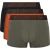 Guess Boxershorts met herenlogo (3-pack) (Oranje/Kaki/Zwart)
