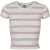 Urban Classics Dames streep crop t-shirt