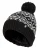 Dames Patroon Omgeslagen Bobble Muts | Heat Holders | Chunky Kabelbrei met Heatweaver Fleece Voering | Billingen Stijl – Zwart
