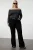 Trendyol Curve Dames Zwart Effen Lang Getailleerd Grote maten Blouses