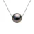 Gekweekte Pearl Necklace Tahiti Ronde 89mm White Gold Chain