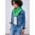 Street One Dames Sjaal met lus in effen kleur in Groen