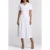 GUESS Adele V Neck Ss Midi True White A000