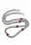 NAEMI Ketting  rood / zilver