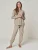 YOU LOOK PERFECT Huispak ‘LOUNGEWEAR SET  – Pullover Bella & Pants Bella’  taupe