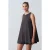 Katoenen Poplin Mouwloze Mini Shift Jurk