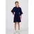 Vingino midi jurk broderie donkerblauw