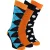HS by Happy Socks – Heren 3-Pack Leuke Novelty Dress Socks – Ruit (Oranje)