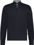 State Of Art Half Zip Trui Wol Blend Navy