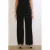 LOLALIZA wide leg regular waist broek zwart