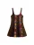 Desigual Jurk  navy / bruin / safraan / donkerrood