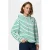 PIECES hoodie PCCHILLI wit/groen